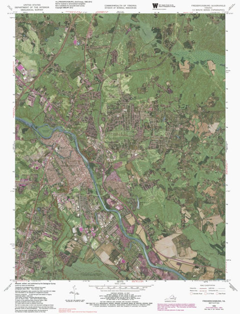VA-FREDERICKSBURG: GeoChange 1963-2012 Preview 1