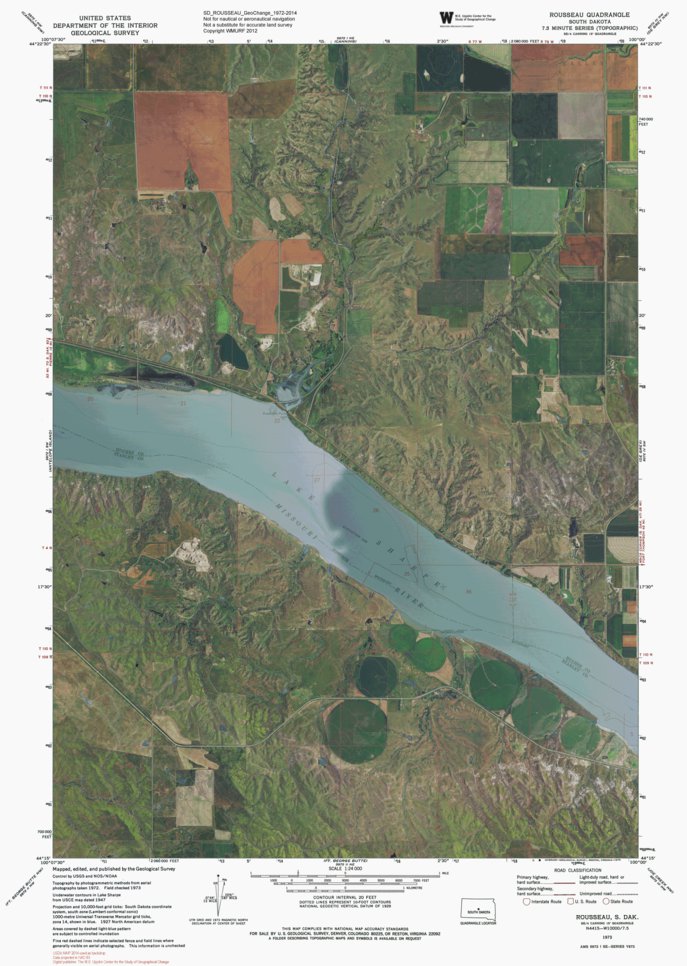 SD-ROUSSEAU: GeoChange 1972-2014 Map by Western Michigan University ...