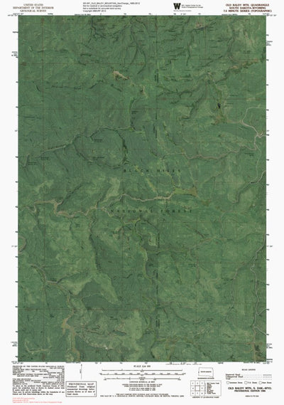 SD-WY-OLD BALDY MOUNTAIN: GeoChange 1980-2012 Preview 1