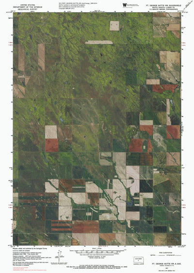SD-FORT GEORGE BUTTE SW: GeoChange 1965-2014 Preview 1