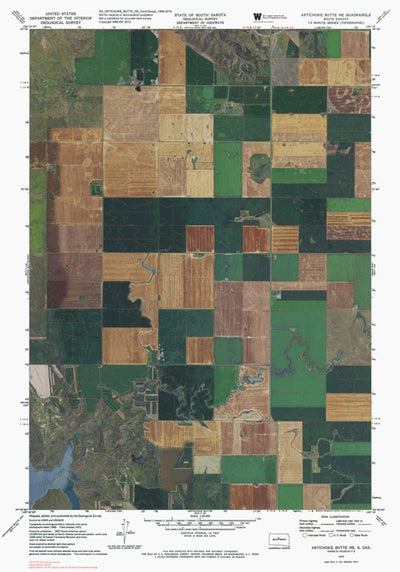 SD-ARTICHOKE BUTTE NE: GeoChange 1969-2014 Preview 1