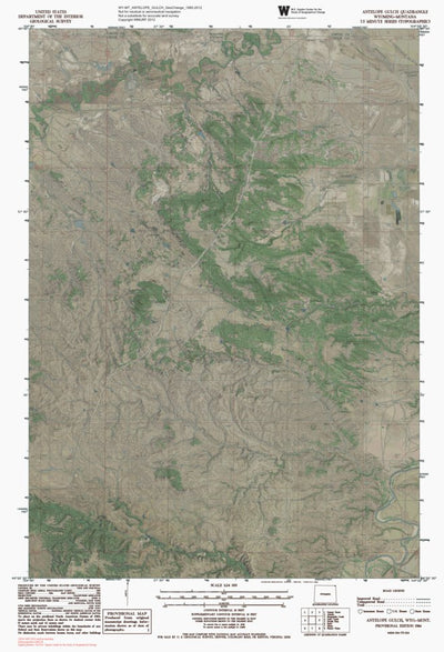 WY-MT-ANTELOPE GULCH: GeoChange 1980-2012 Preview 1