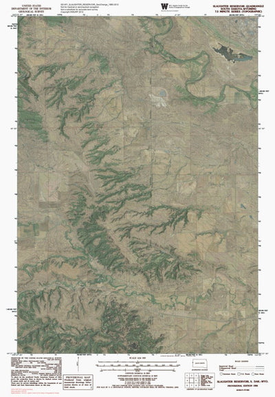 SD-WY-SLAUGHTER RESERVOIR: GeoChange 1980-2012 Preview 1