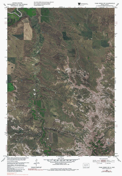 SD-PASS CREEK NW: GeoChange 1948-2014 Preview 1
