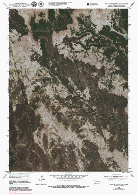 SD-WILLOW CREEK NE: GeoChange 1948-2014 Preview 1