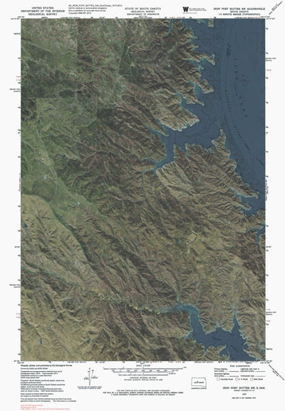 SD-IRON POST BUTTES SW: GeoChange 1973-2014 Preview 1