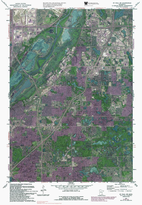 MN-SAINT PAUL SW: GeoChange 1947-2013 Preview 1