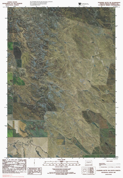SD-STANDING BUTTE SW: GeoChange 1974-2014 Preview 1