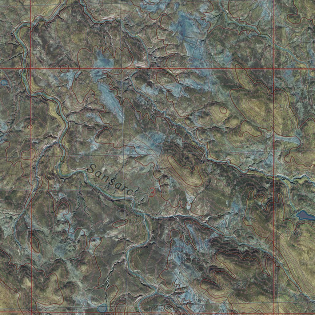 SD-STANDING BUTTE SW: GeoChange 1974-2014 Map by Western Michigan ...