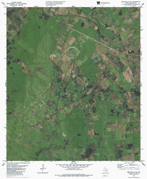 TX-SMITHVILLE NW: GeoChange 1974-2014 Preview 1
