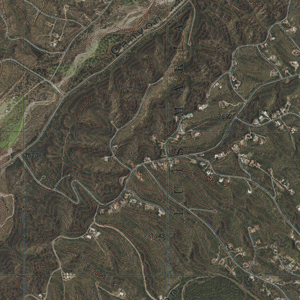 AZ-PENA BLANCA LAKE: GeoChange 1975-2015 Map by Western Michigan ...
