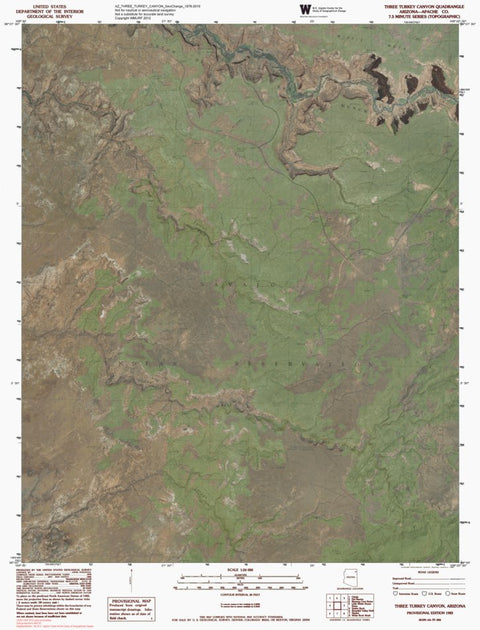 AZ-THREE TURKEY CANYON: GeoChange 1976-2010 Preview 1