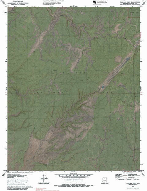 AZ-TUSAYAN WEST: GeoChange 1973-2010 Preview 1