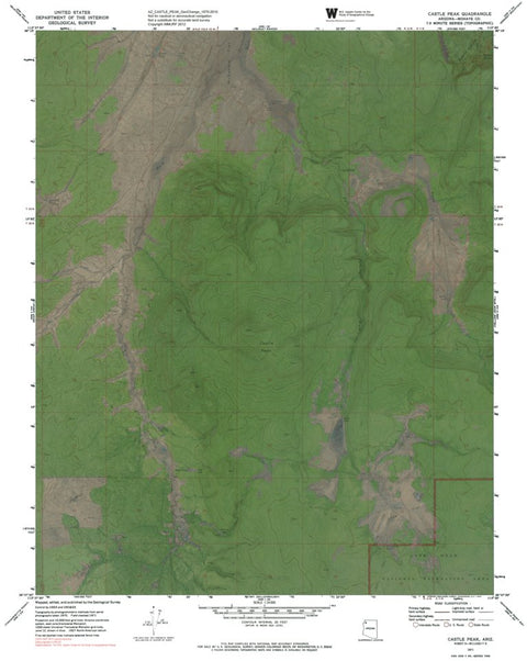 AZ-CASTLE PEAK: GeoChange 1970-2010 Preview 1