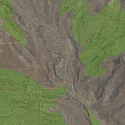 AZ-TIN MOUNTAIN NW: GeoChange 1967-2010 Preview 2