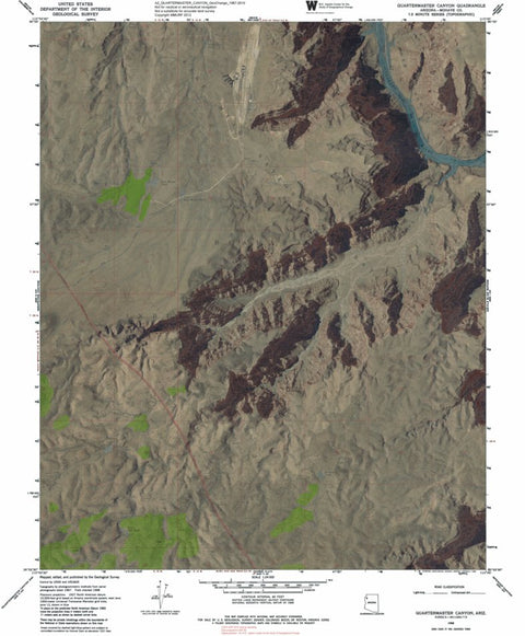 AZ-QUARTERMASTER CANYON: GeoChange 1967-2010 Preview 1