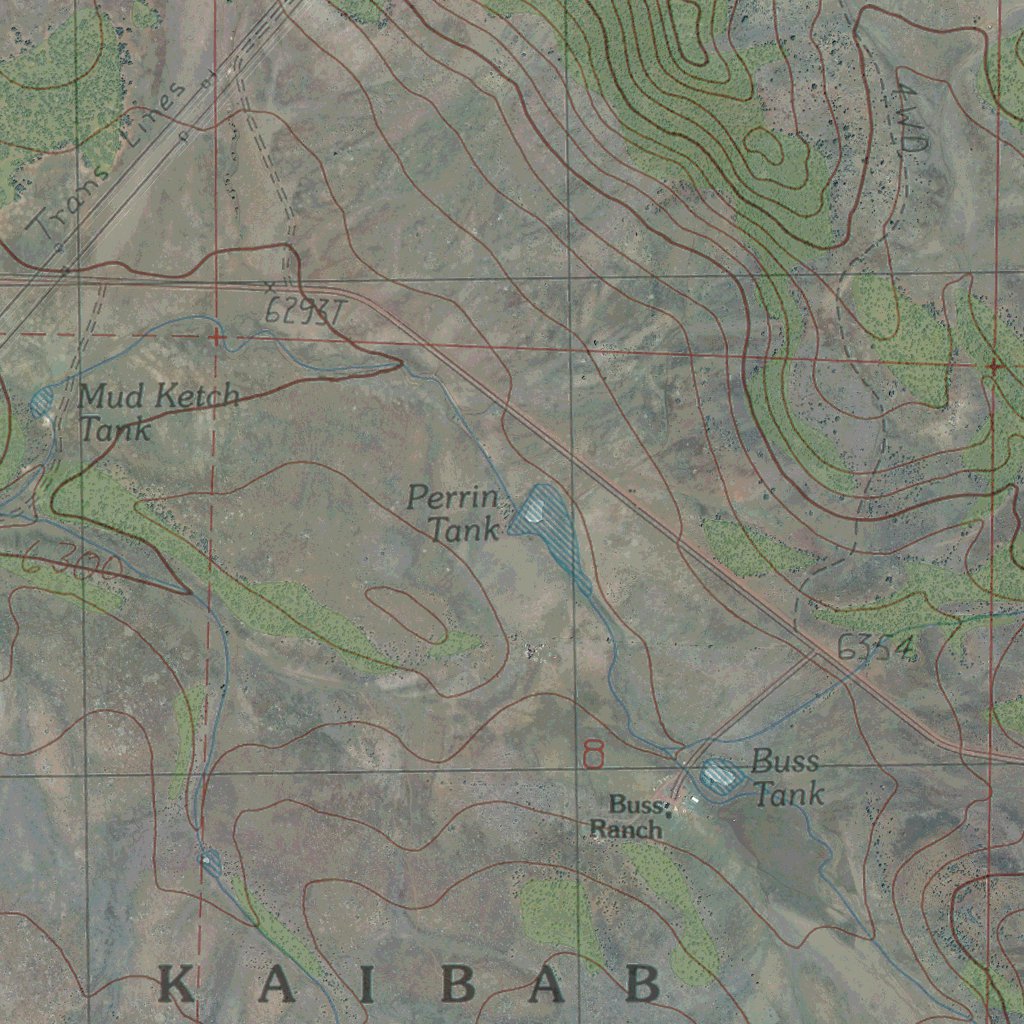 AZ-HEARST MOUNTAIN: GeoChange 1958-2010 Map by Western Michigan ...