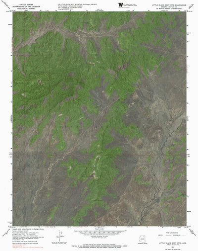 AZ-LITTLE BLACK SPOT MOUNTAIN: GeoChange 1966-2012 Preview 1