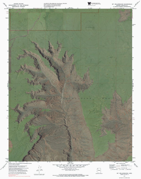 AZ-MOUNT DELLENBAUGH: GeoChange 1970-2010 Preview 1