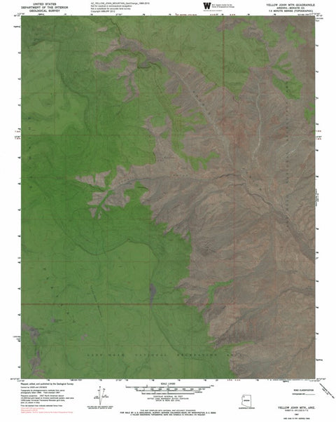 AZ-YELLOW JOHN MOUNTAIN: GeoChange 1966-2010 Preview 1