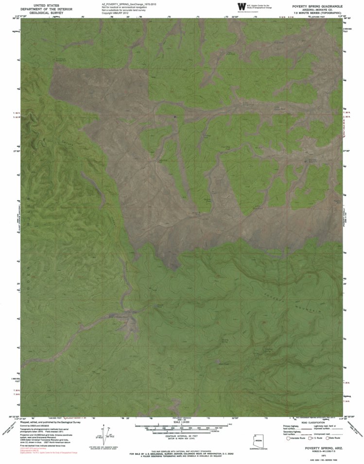 Anislag Spring Map AZ-POVERTY SPRING: GeoChange 1970-2010 Map by Western Michigan ...