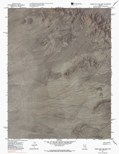 NV-TIMBER MOUNTAIN PASS WEST: GeoChange 1970-2010 Preview 1