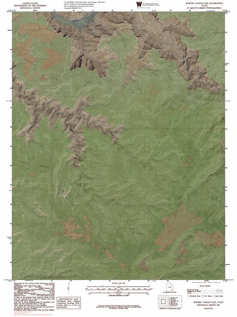 UT-BOWDIE CANYON EAST: GeoChange 1981-2011 Preview 1