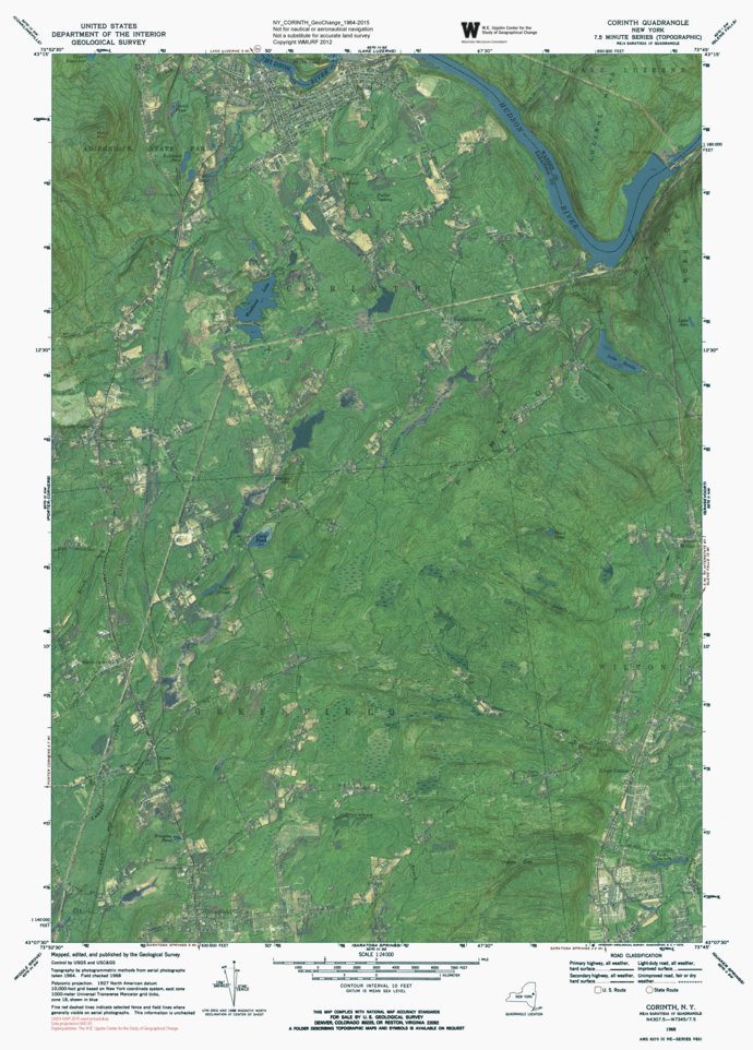 NY-CORINTH: GeoChange 1964-2015 Map by Western Michigan University ...