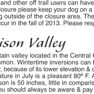 Signal Peak Trails Map (Gunnison, CO) Preview 2