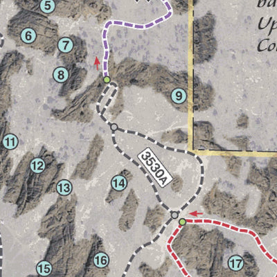 Signal Peak Trails Map (Gunnison, CO) Preview 3