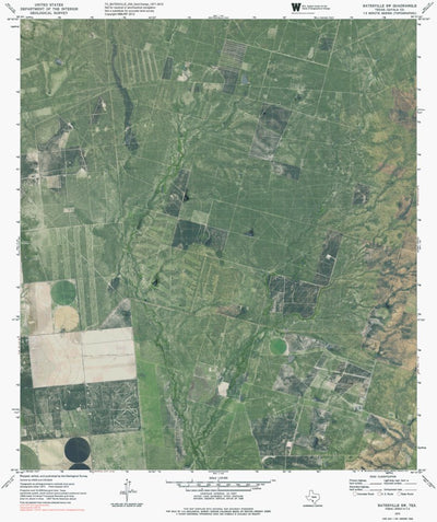 TX-BATESVILLE SW: GeoChange 1971-2012 Preview 1