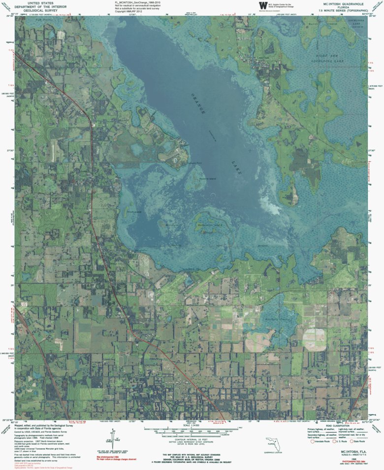 FL-MCINTOSH: GeoChange 1966-2010 Map by Western Michigan University ...