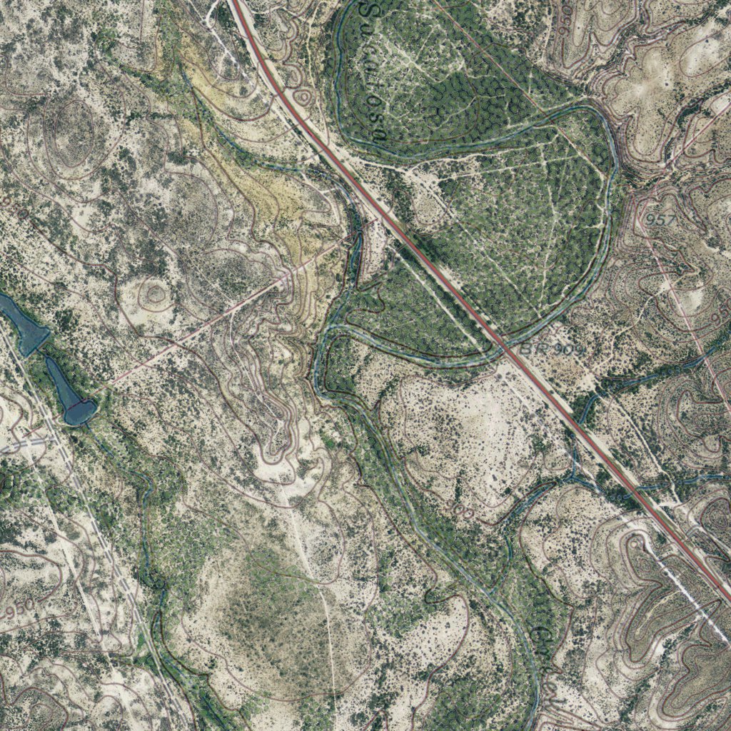 TX-DEL RIO SE: GeoChange 1971-2012 Map by Western Michigan University ...