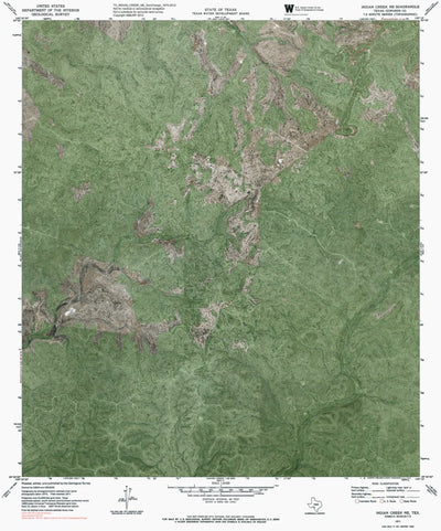 TX-INDIAN CREEK NE: GeoChange 1970-2012 Preview 1