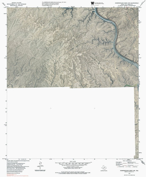 TX-ZUBERBUELER BEND NW: GeoChange 1971-2012 Preview 1