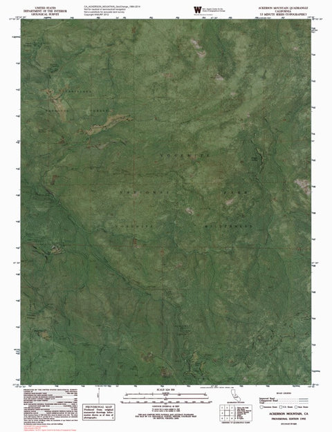 CA-ACKERSON MOUNTAIN: GeoChange 1984-2014 Preview 1