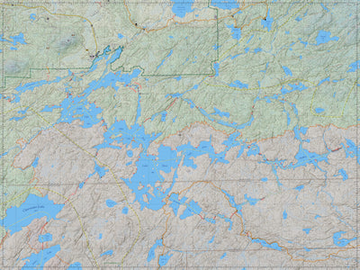 Wild Map™ Numbered Lakes (Terrain) Preview 1