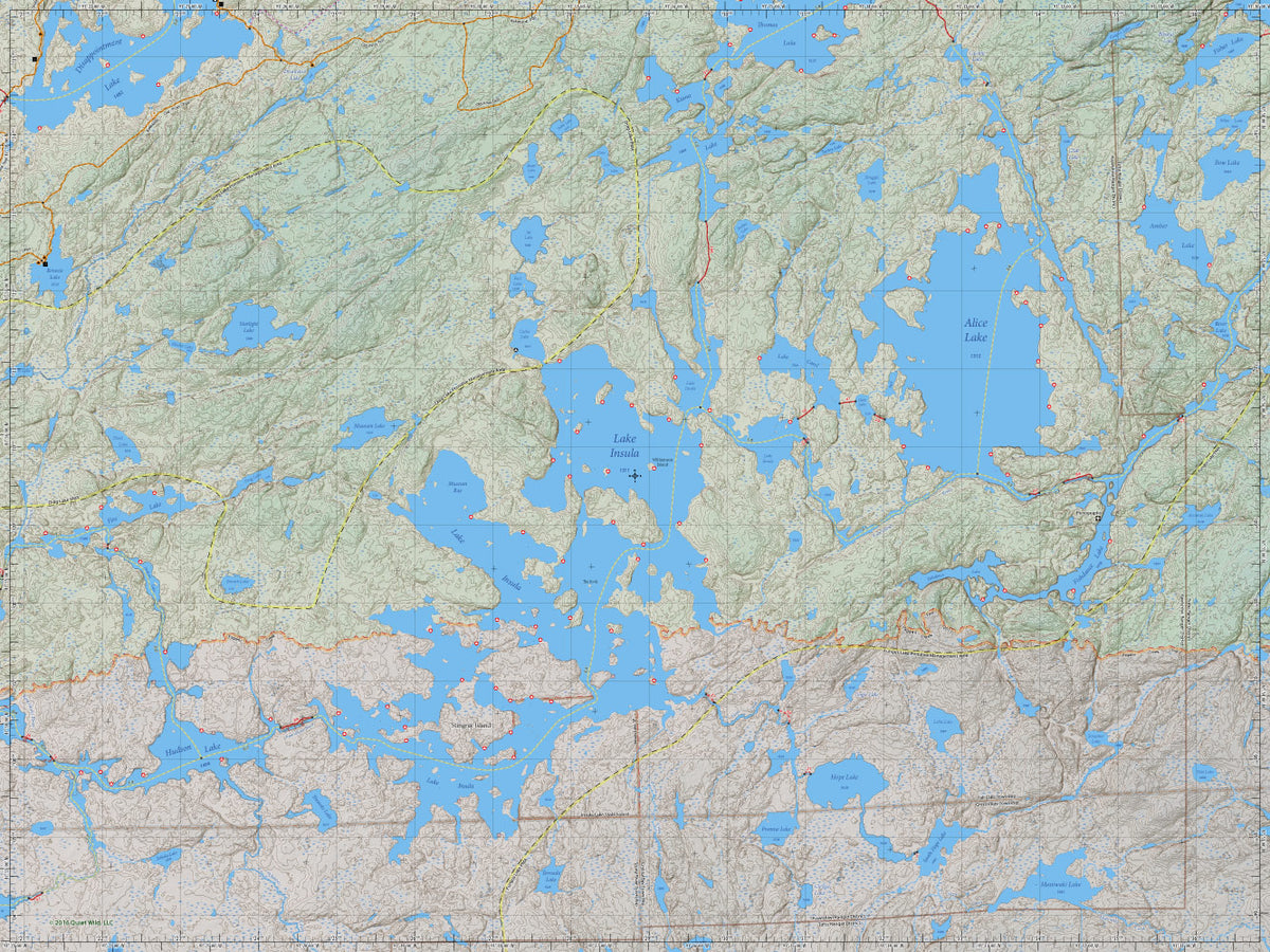 Pma Map Wild Map™ Insula (Terrain) by Quiet Wild, LLC | Avenza Maps