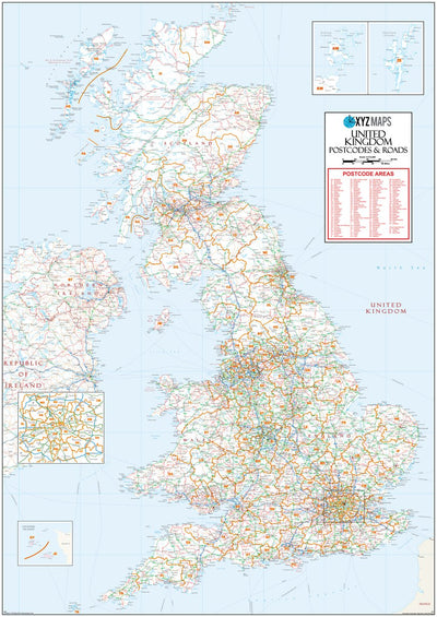 XYZ UK Postcode Areas & Roads - (AR5) Preview 1