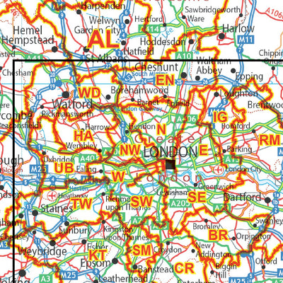 XYZ UK Postcode Areas & Roads - (AR5) Preview 3
