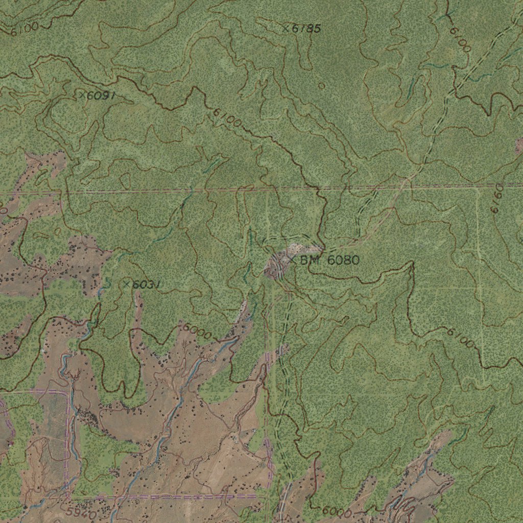 AZ-Mesa Redonda NW: GeoChange 1969-2010 Map by Western Michigan ...