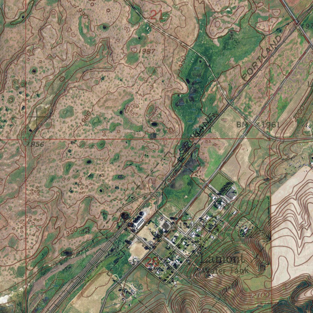 WA-Lamont NW: GeoChange 1960-2011 Map by Western Michigan University ...