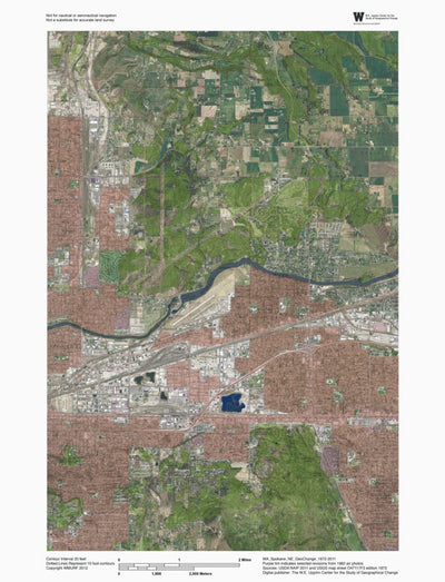 WA-Spokane NE: GeoChange 1972-2011 Preview 1