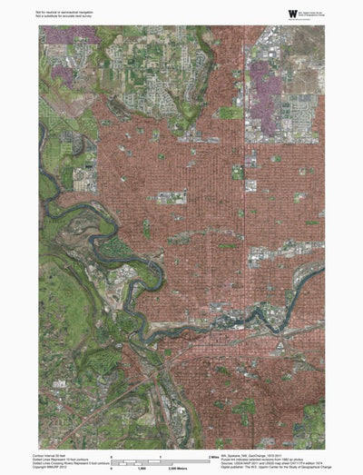 WA-Spokane NW: GeoChange 1972-2011 Preview 1