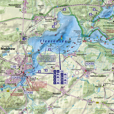 Angel- und Gewässerkarte Müritz und Plauer See Preview 1