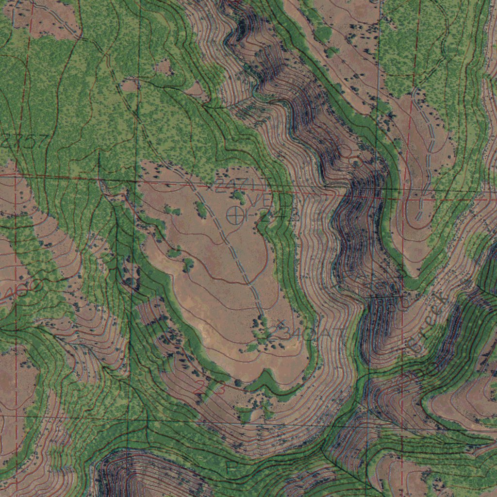 WA-Lone Pine Butte: GeoChange 1977-2011 Map by Western Michigan ...