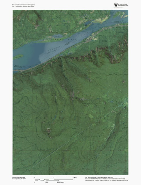 OR-WA-Multnomah Falls: GeoChange 1982-2012 Preview 1
