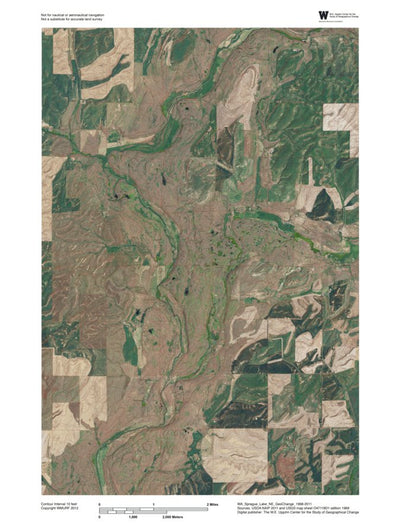 WA-Sprague Lake NE: GeoChange 1968-2011 Preview 1