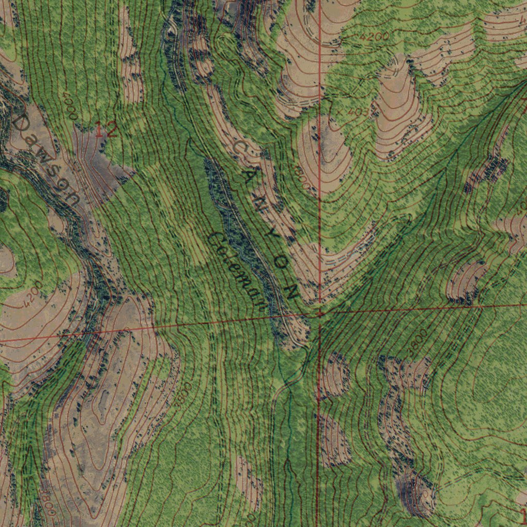 WA-Naneum Canyon: GeoChange 1965-2011 Map by Western Michigan ...