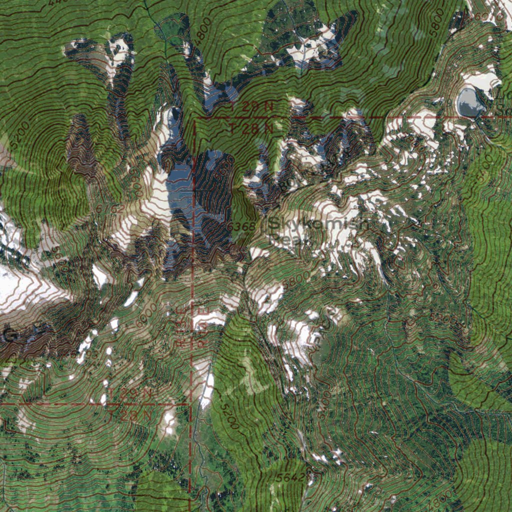 WA-Bench Mark Mtn: GeoChange 1958-2011 Map by Western Michigan ...